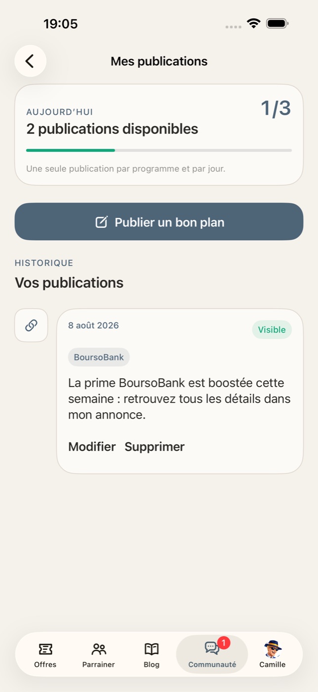 Vos publications