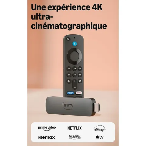 Clé Fire TV Stick 4K Plus et sa télécommande