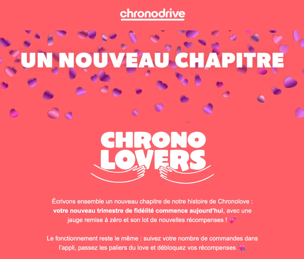 Nouveau trimestre de fidélité chez Chronodrive : nouvelles récompenses !