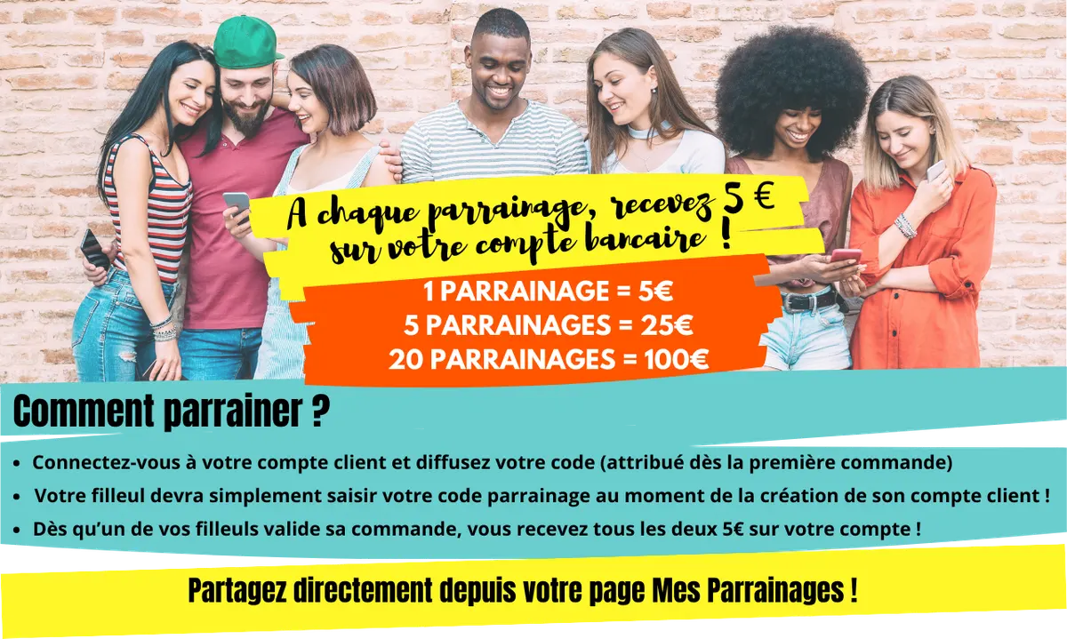 Capture d'écran 1 du programme de parrainage 123 consommables