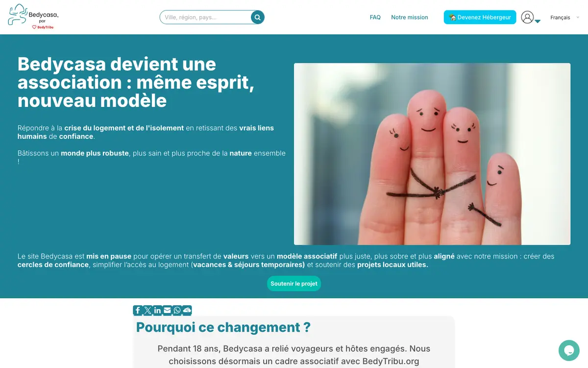 Aperçu du site Bedycasa