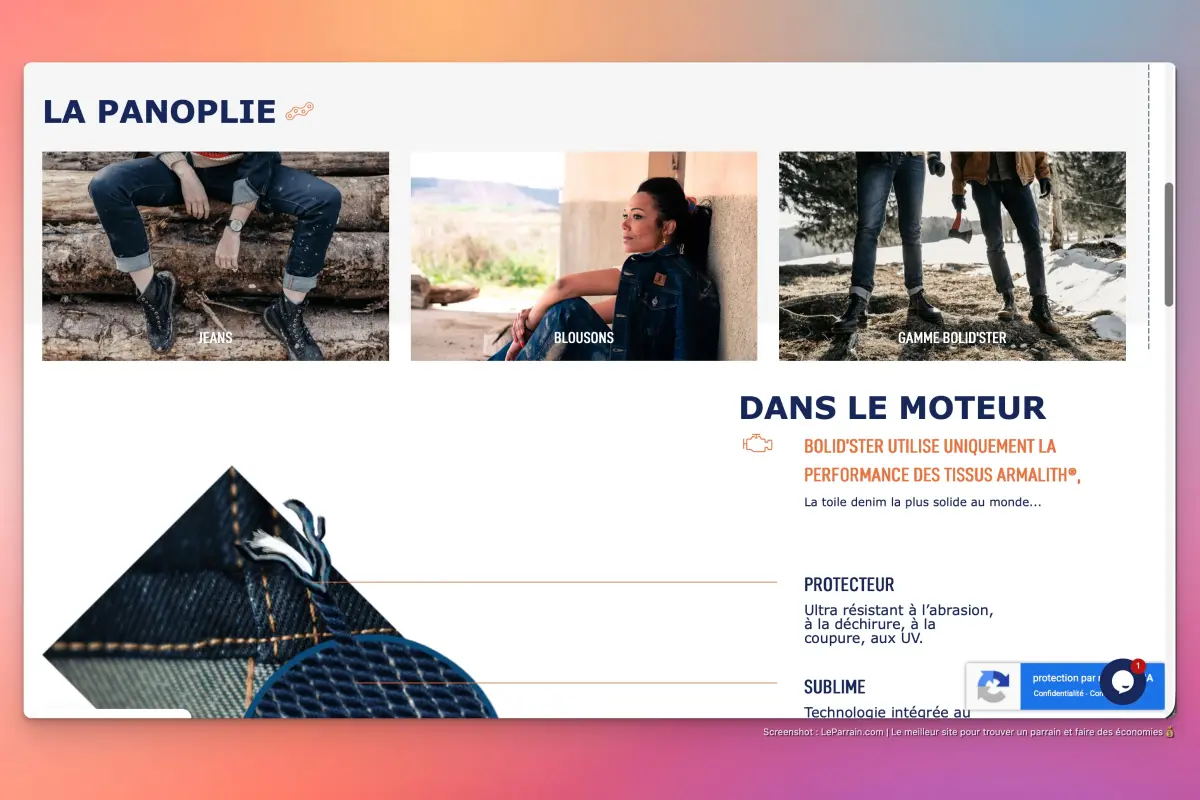 Capture d'écran 4 du programme de parrainage Bolid'ster