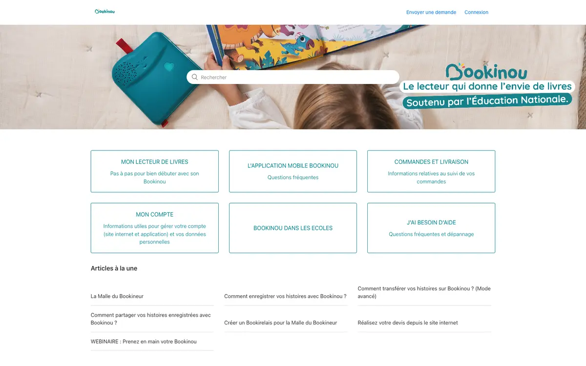 Page programme de parrainage Bookinou