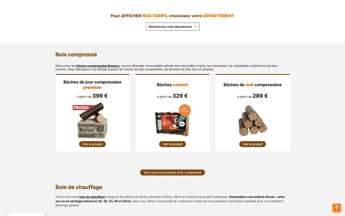 Aperçu du site Brazeco