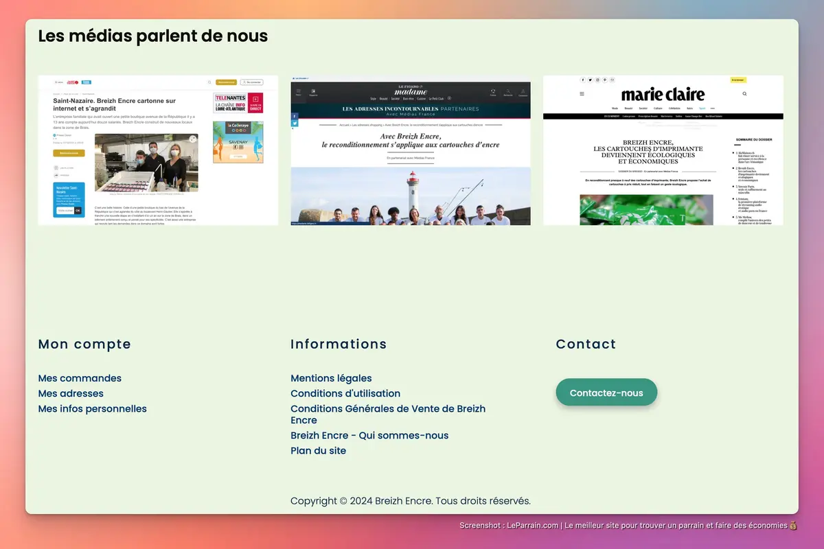 Capture d'écran 3 du programme de parrainage Breizh Enre