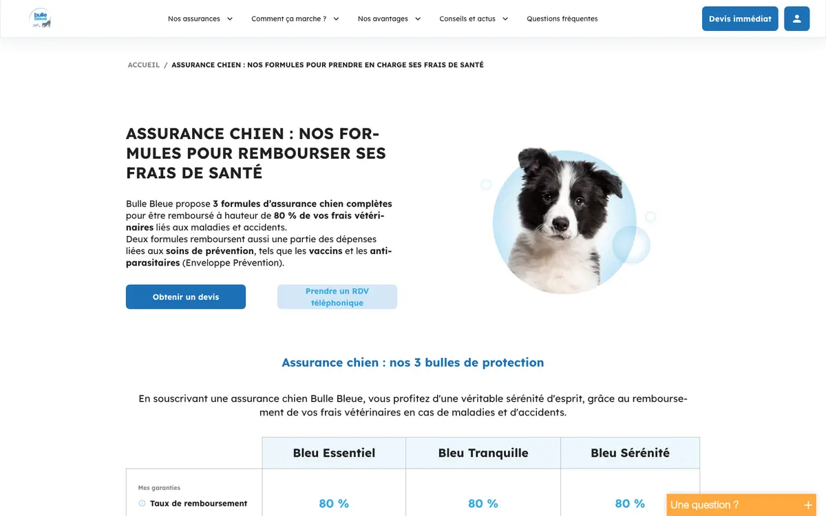 Capture d'écran 4 du programme de parrainage Bulle bleue