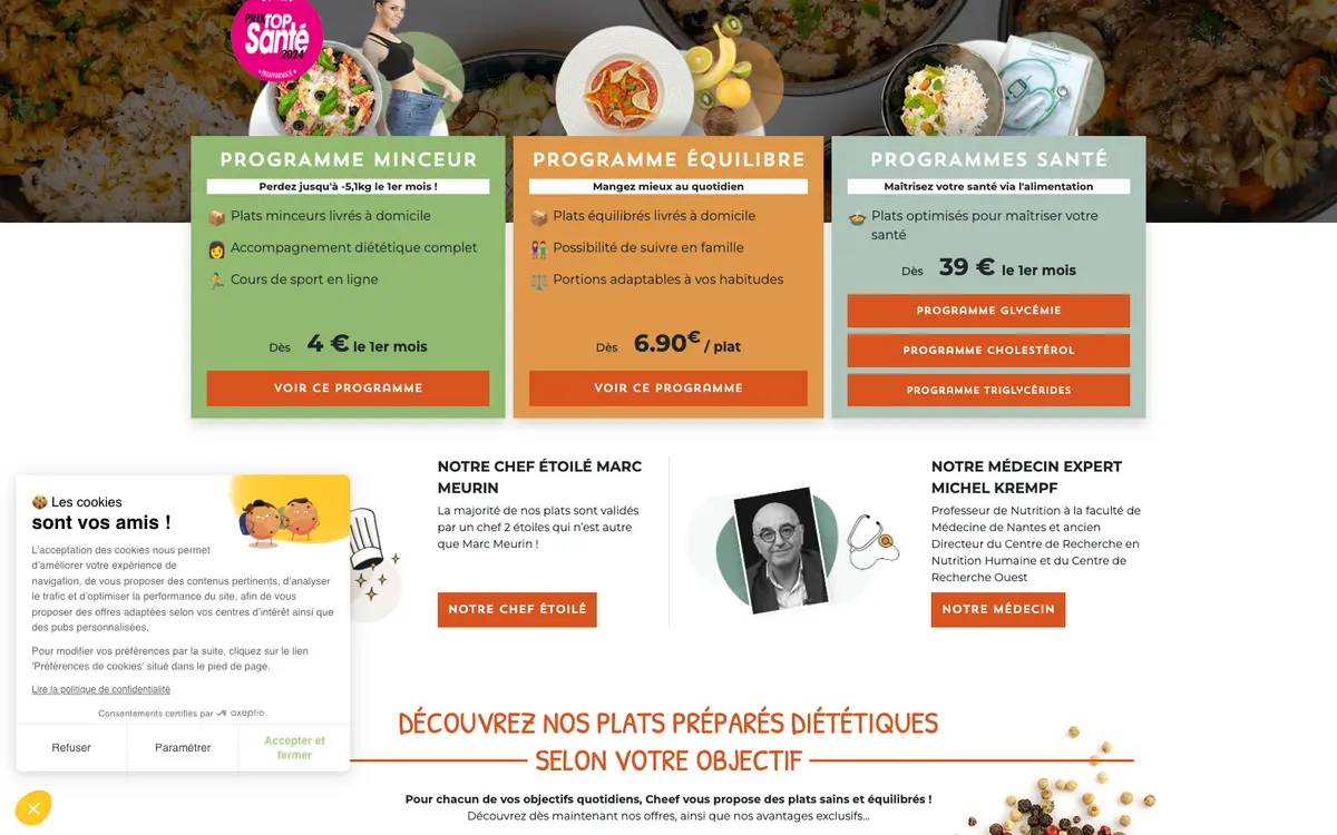 Aperçu du site Cheef