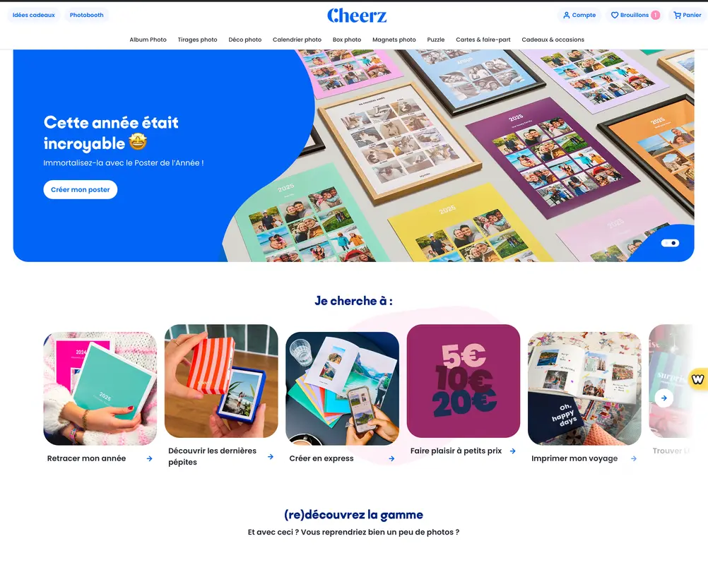 Capture d'écran 1 du programme de parrainage Cheerz