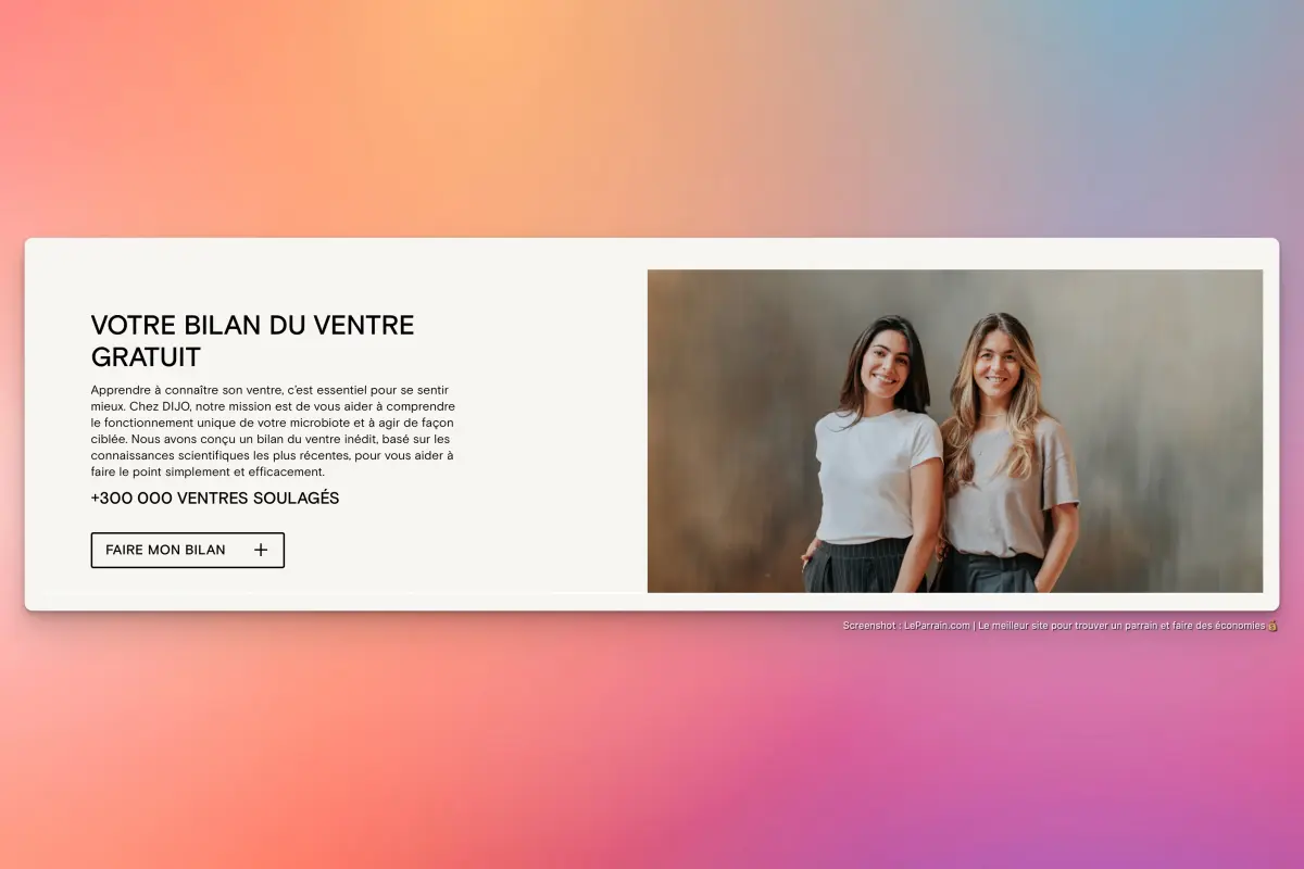 Capture d'écran 3 du programme de parrainage Dijo