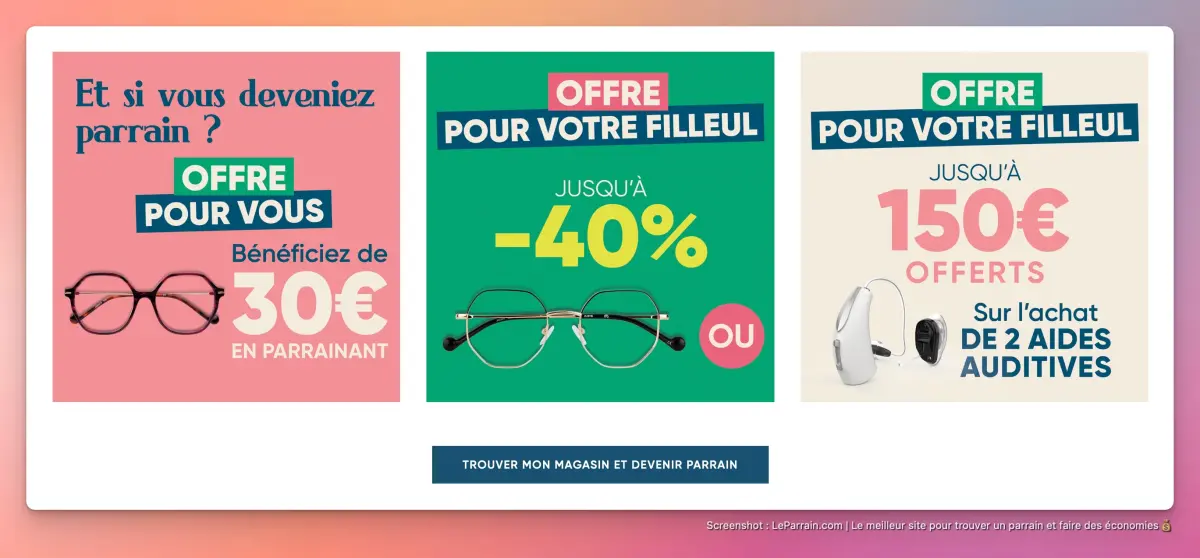 Capture d'écran 2 du programme de parrainage Ecouter Voir