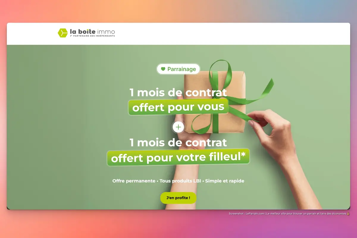 Capture d'écran 4 du programme de parrainage Hektor (La Boite Immo)