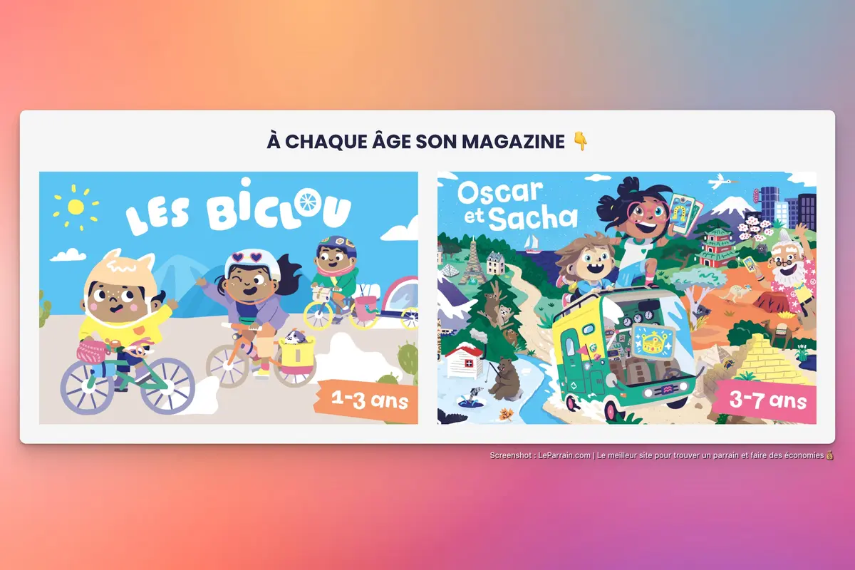 Capture d'écran 3 du programme de parrainage Les Mini Mondes