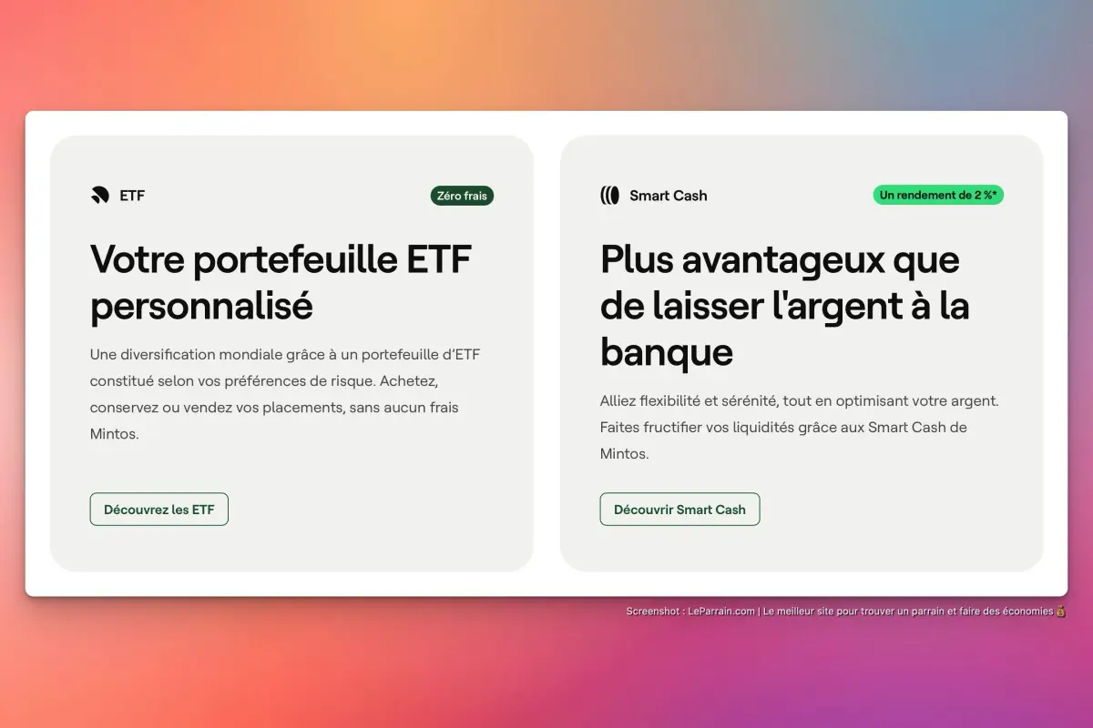 Capture d'écran 3 du programme de parrainage 
