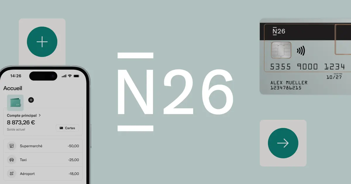 Capture d'écran de N26 La banque en ligne qu’on adore