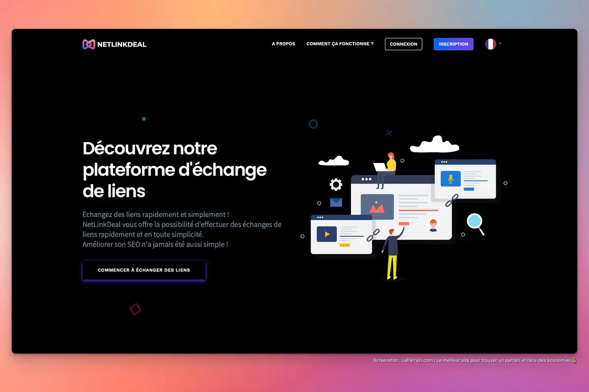 Capture d'écran 2 du programme de parrainage NetLinkDeal