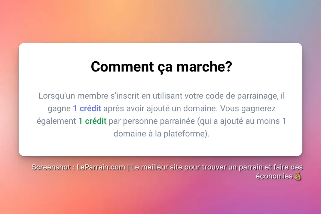 Capture d'écran 1 du programme de parrainage NetLinkDeal