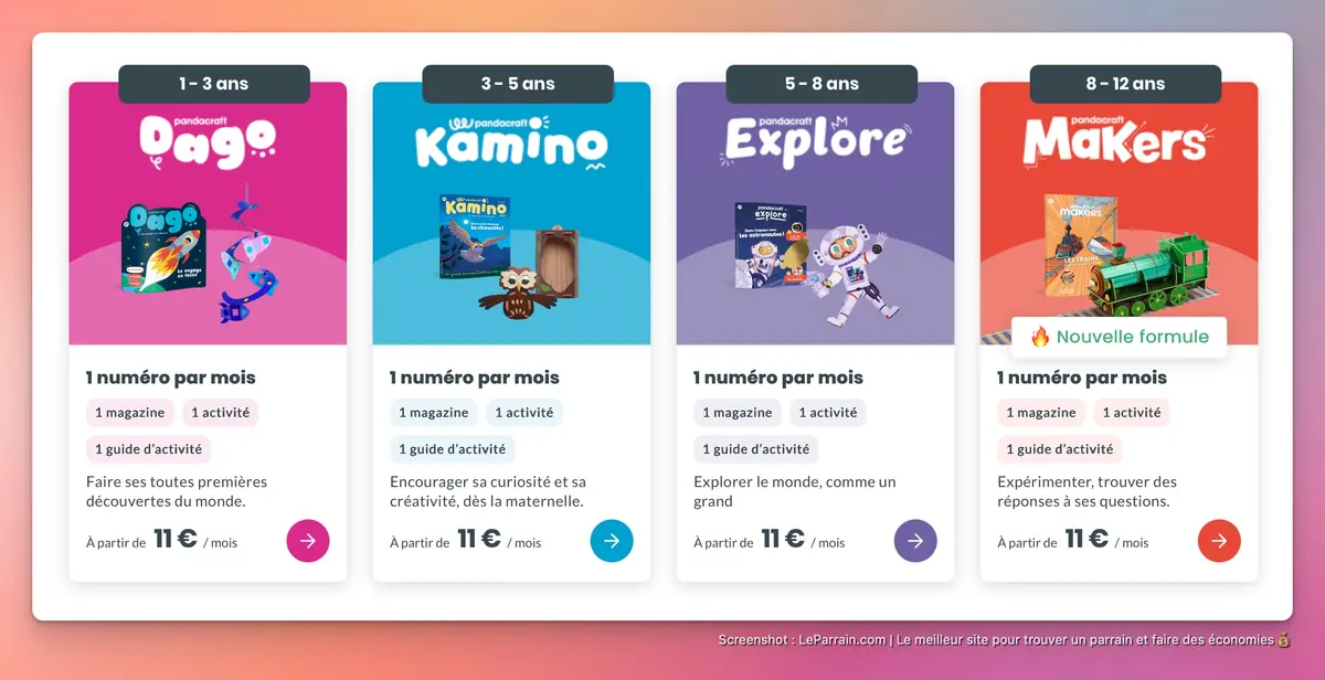 Capture d'écran 2 du programme de parrainage Pandacraft
