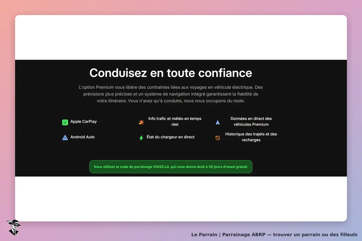 ABRP : présentation des fonctionnalités de l'option Premium pour véhicules électriques