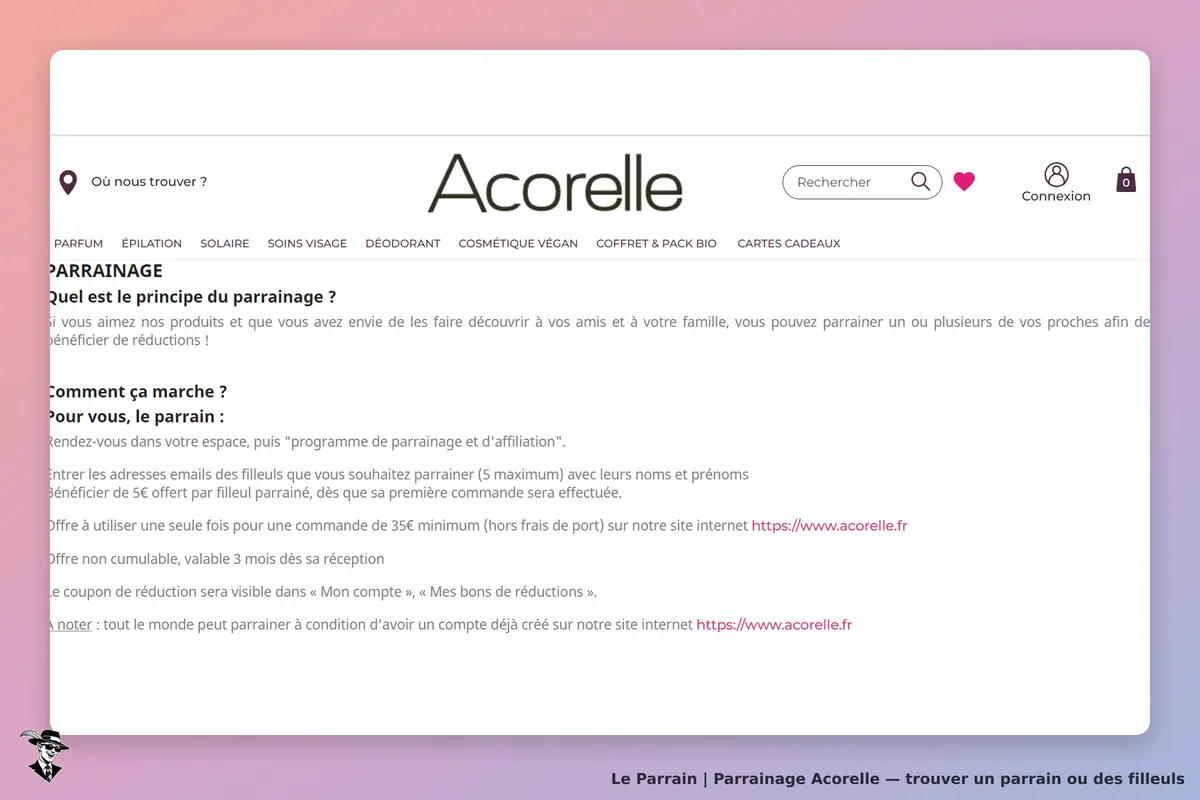 Acorelle : explication du principe de parrainage et étapes à suivre pour le parrain