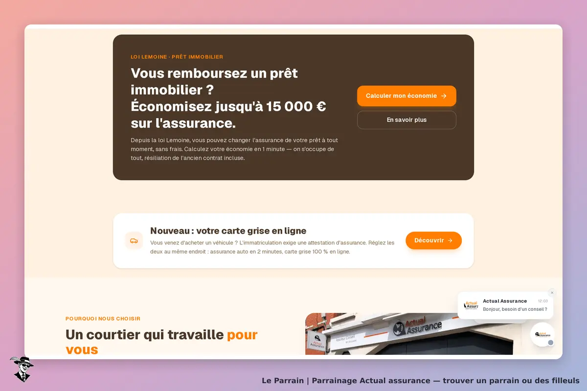 Capture d'écran de Actual assurance 