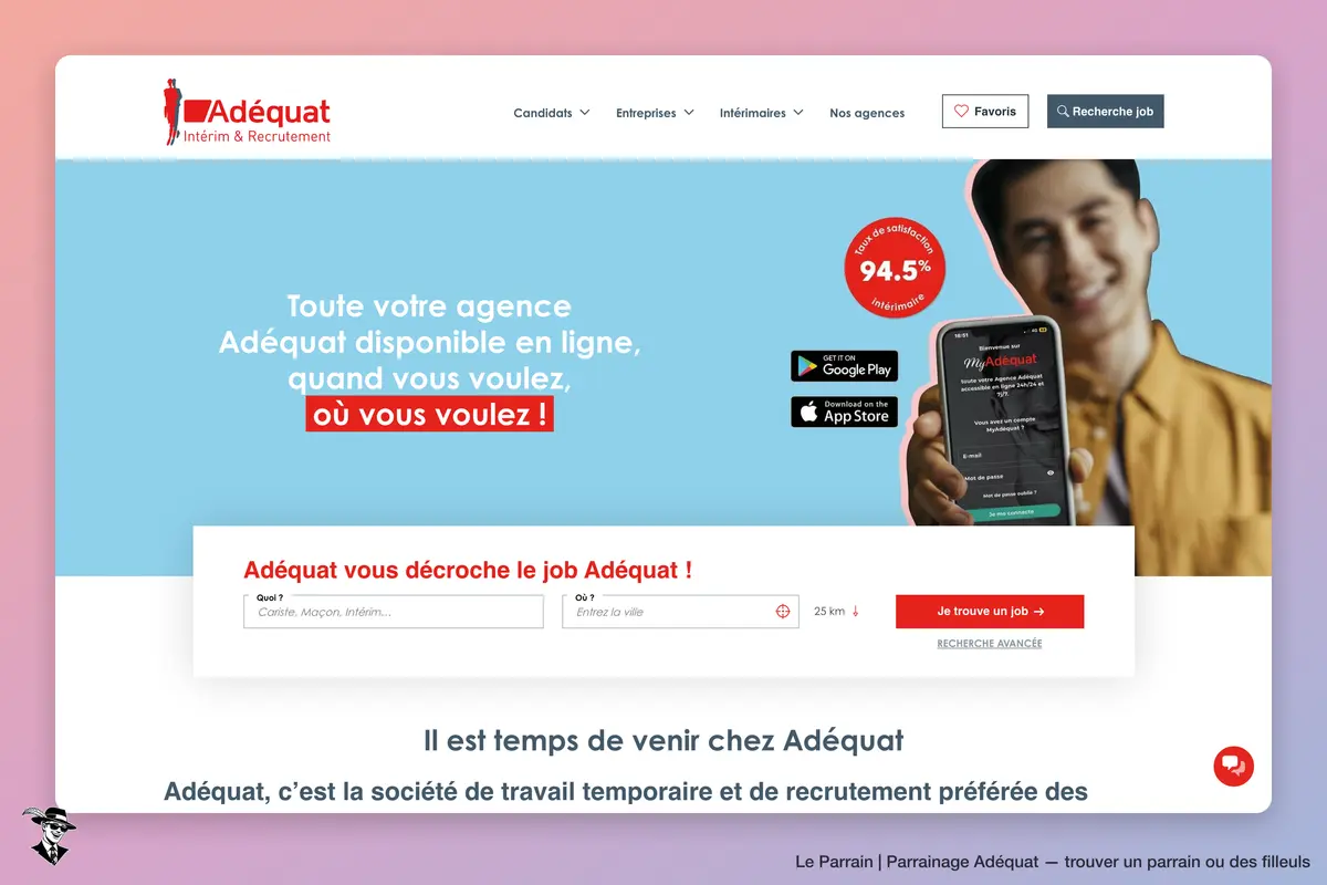 Capture d'écran de Adéquat