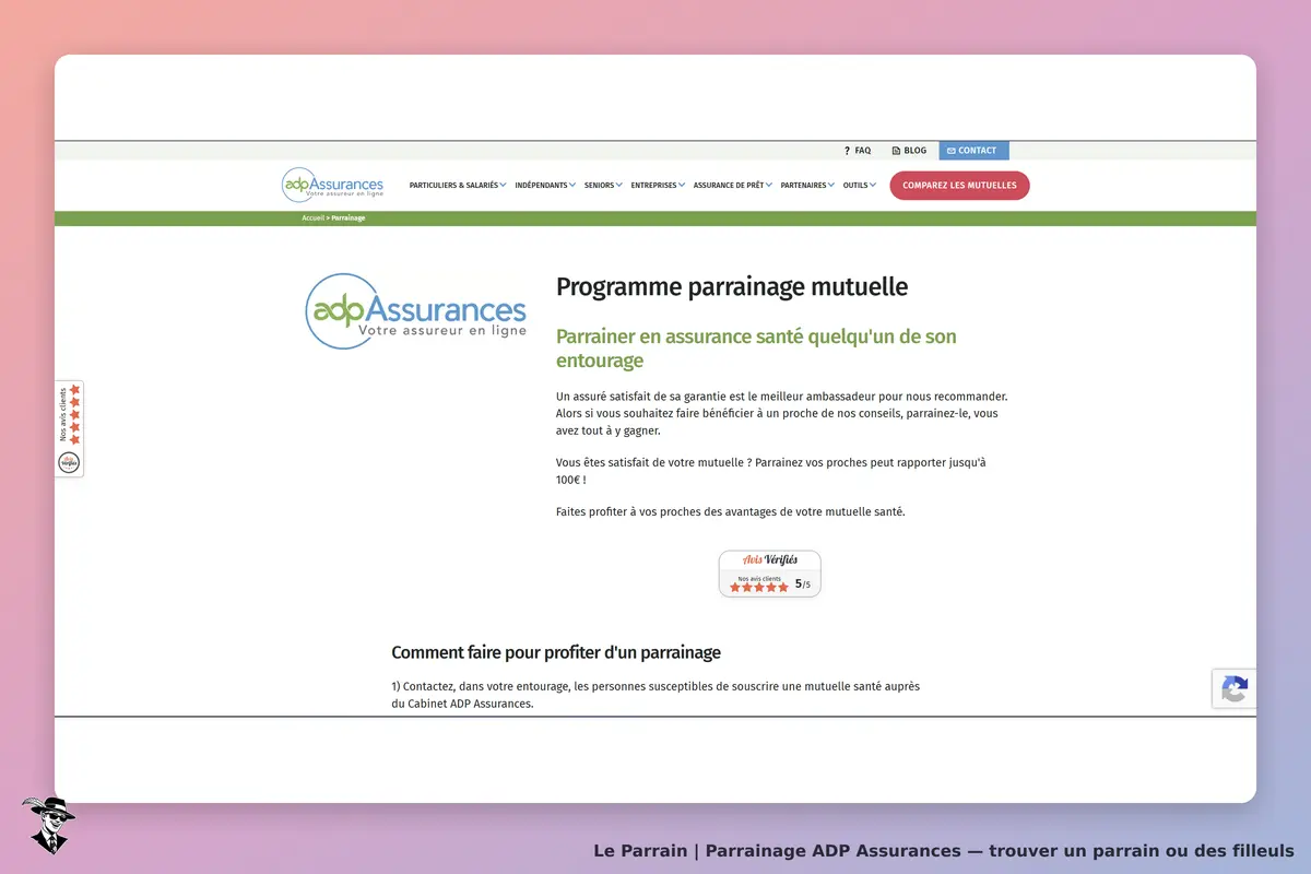 CONDITION PARRAINAGE