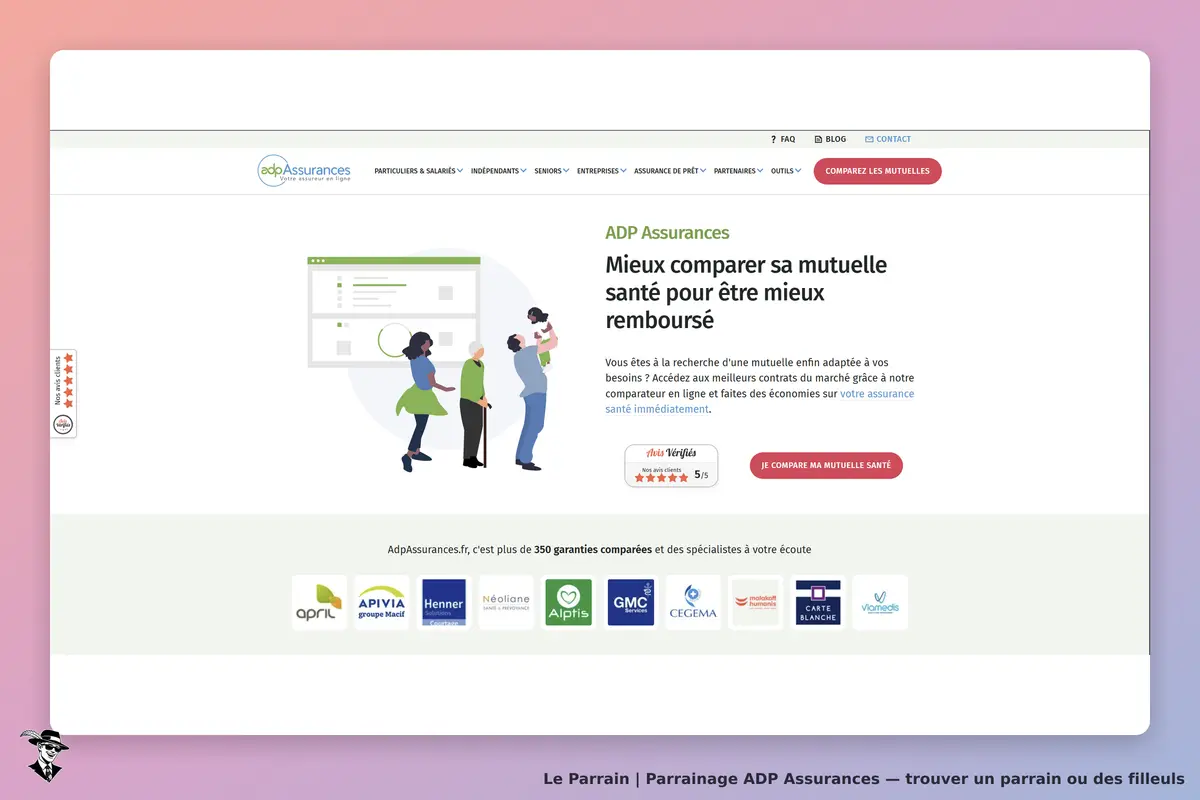 il montre la page d'acceuille du site