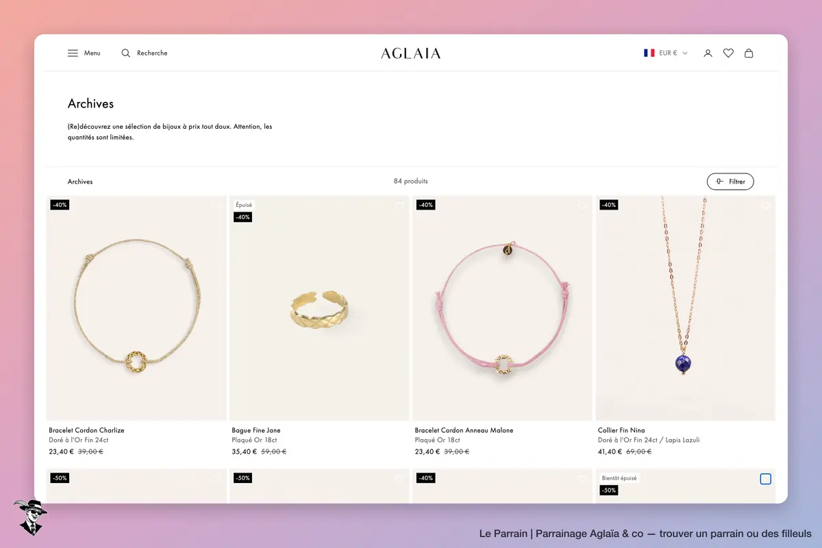 Page catégorie de Aglaïa & co