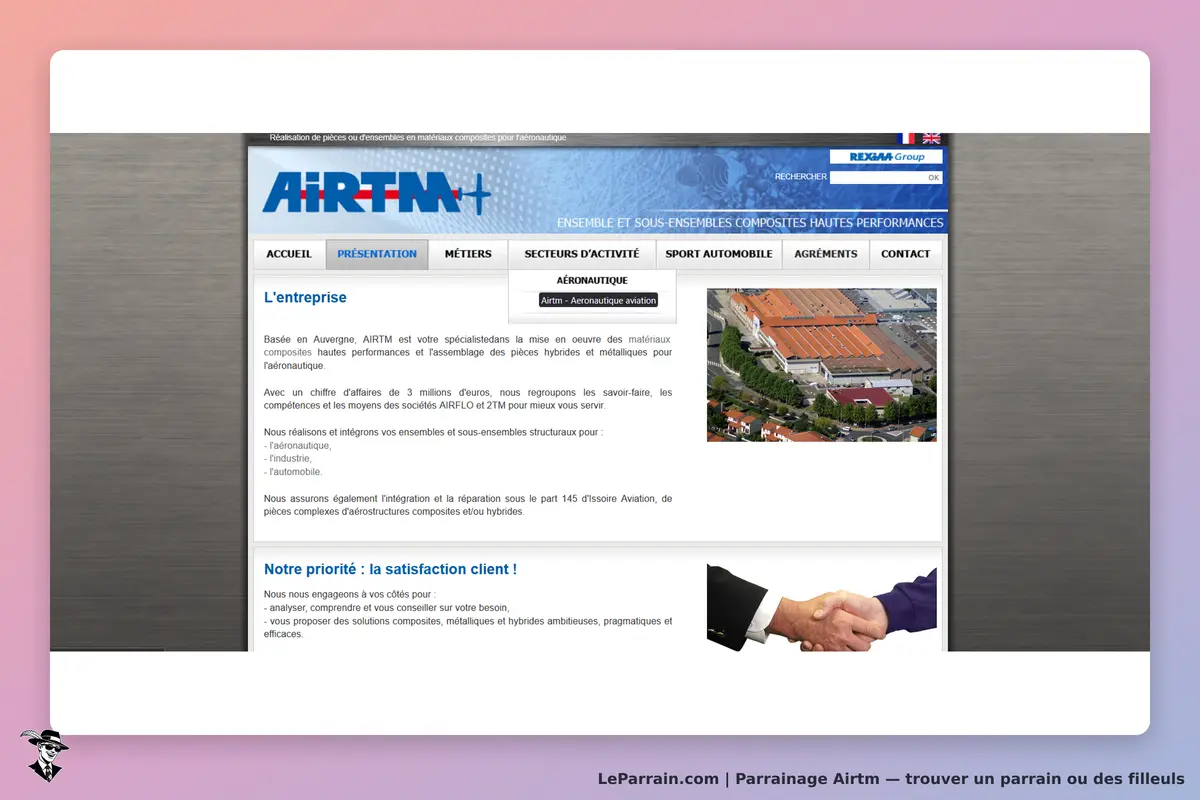 Airtm : présentation de l'entreprise avec texte et images de locaux et de partenaires