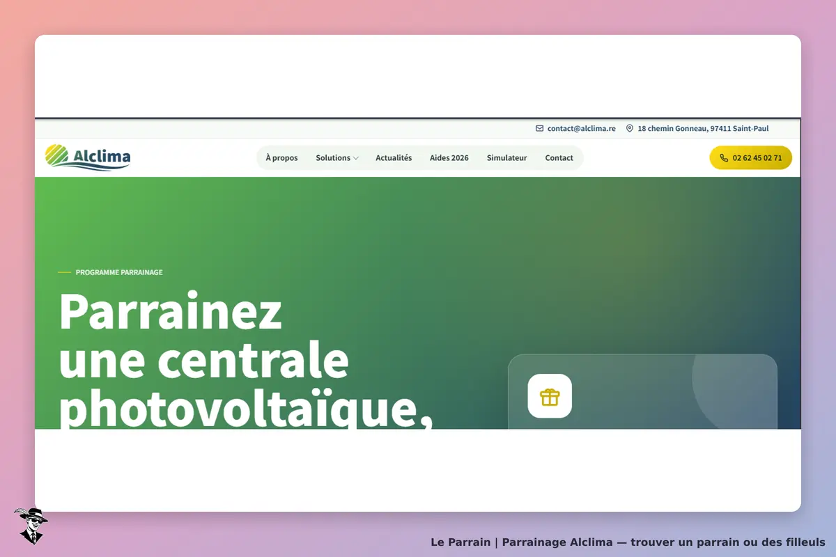 condition parrainage