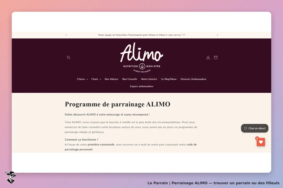 PROGRAMME DE PARAINAGE