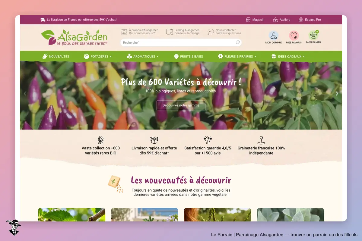 Page d'accueil de Alsagarden