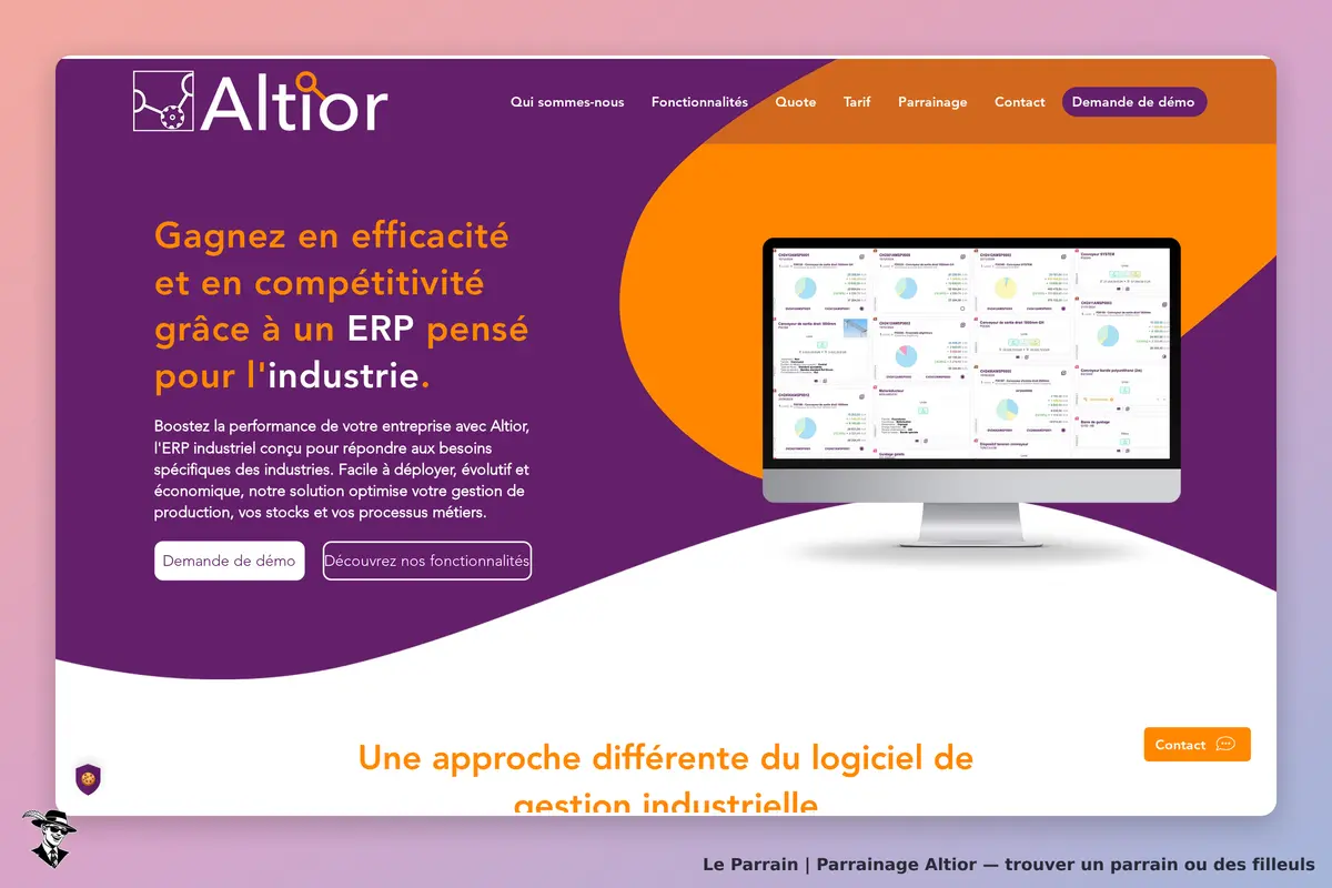 Page d'accueil de Altior