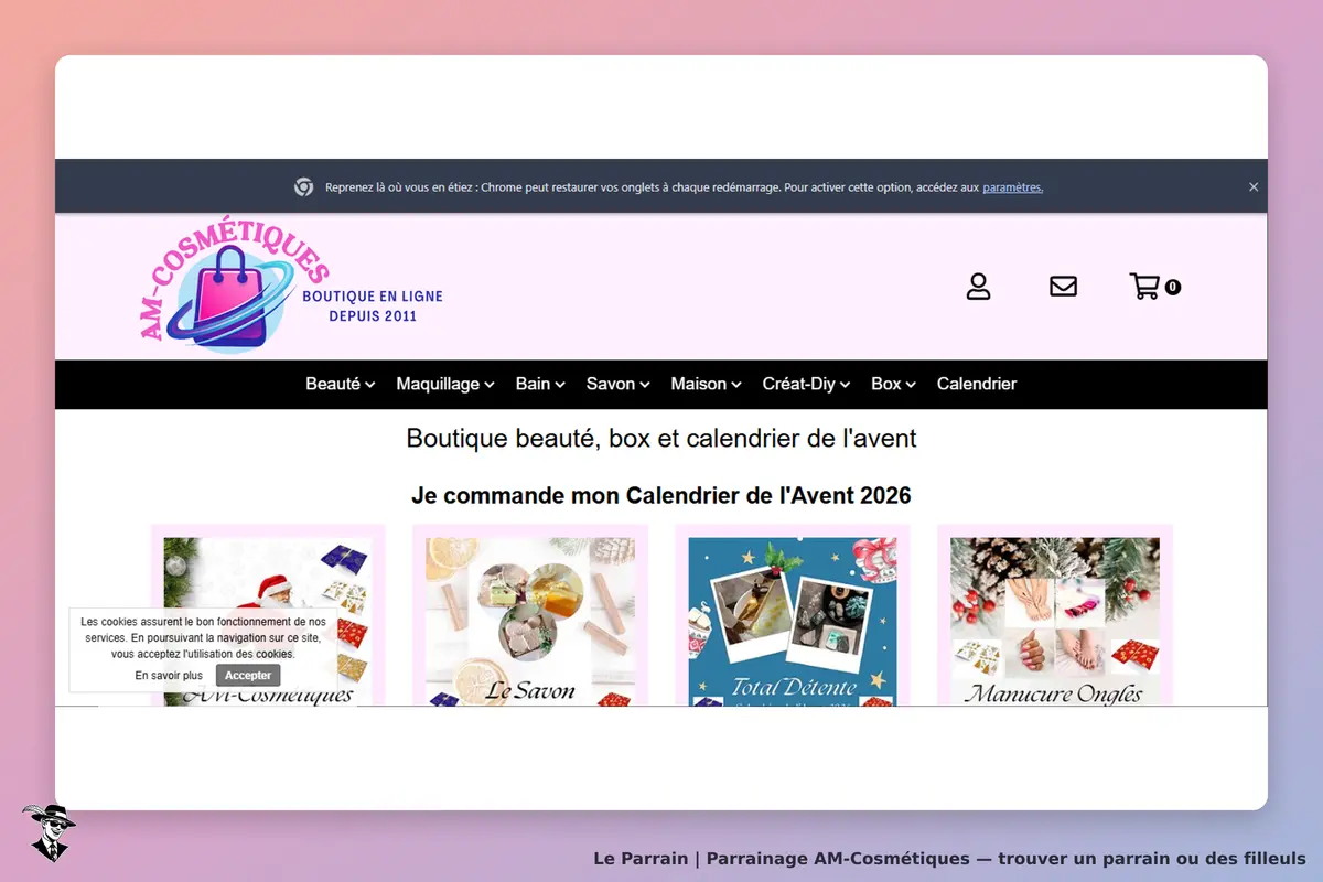 page oficiel