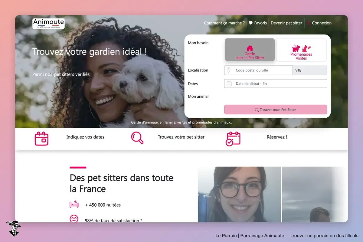 Page d'accueil de Animaute