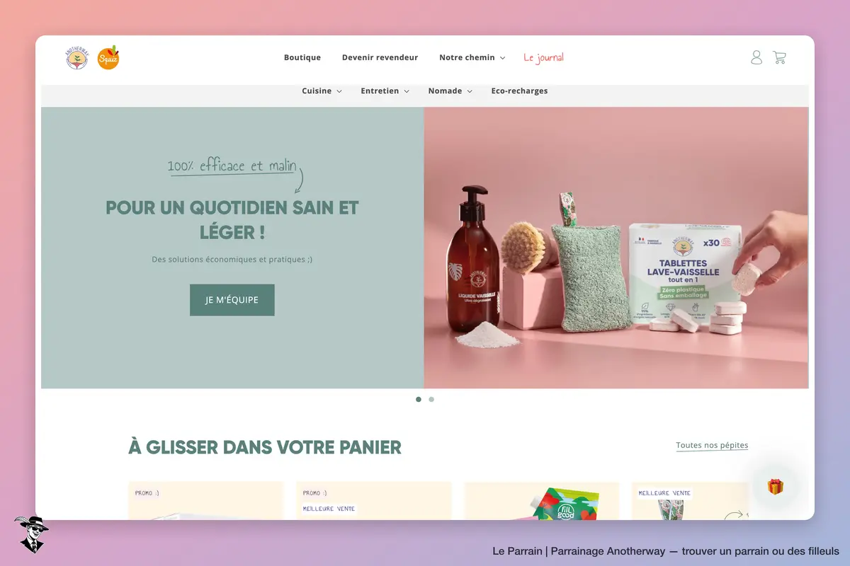 Page d'accueil de Anotherway