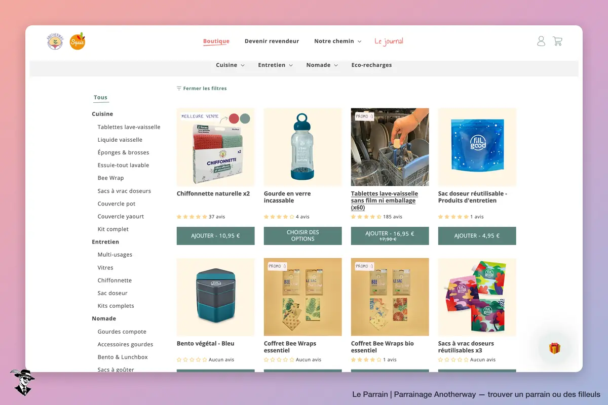 Page catégorie de Anotherway
