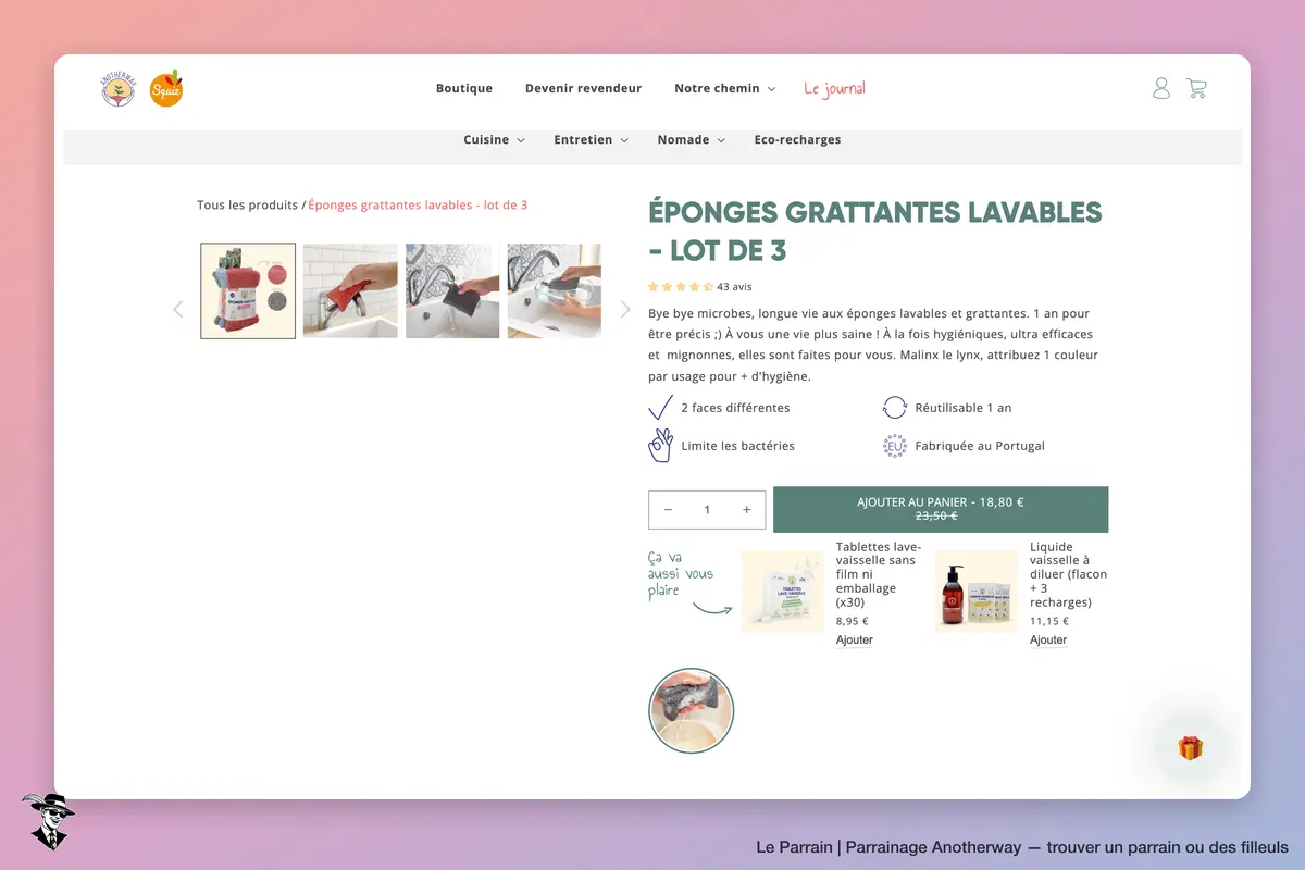 Page produit de Anotherway