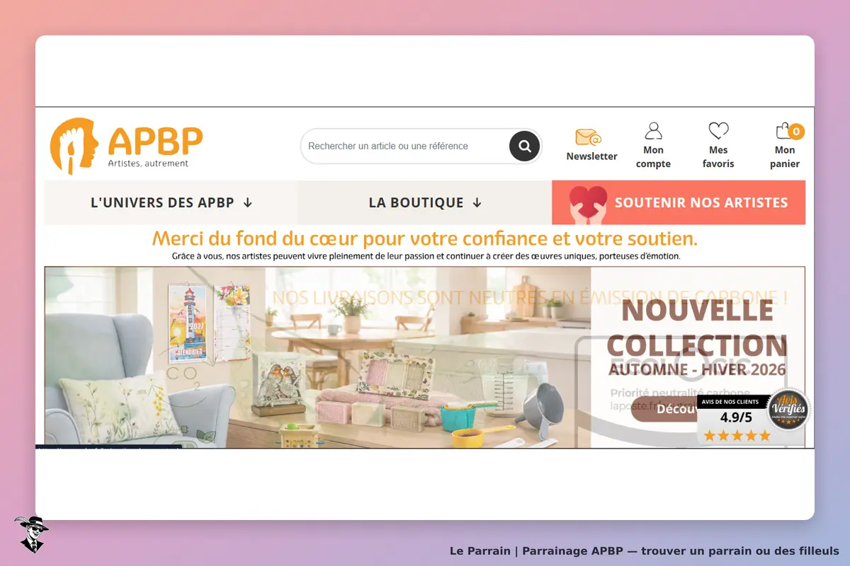 page d'accueil