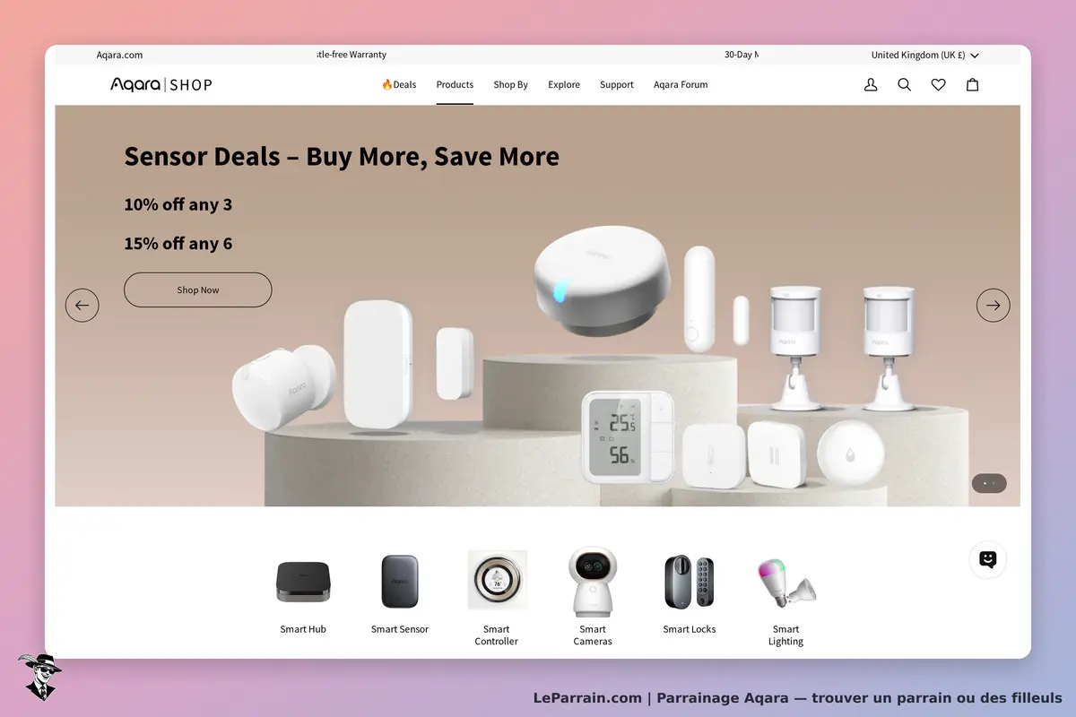 Offres Aqara : capteurs intelligents avec réductions jusqu'à 15% sur achats groupés.