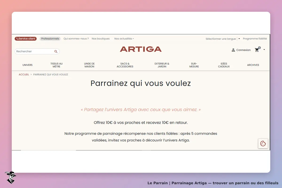 condition parrainage