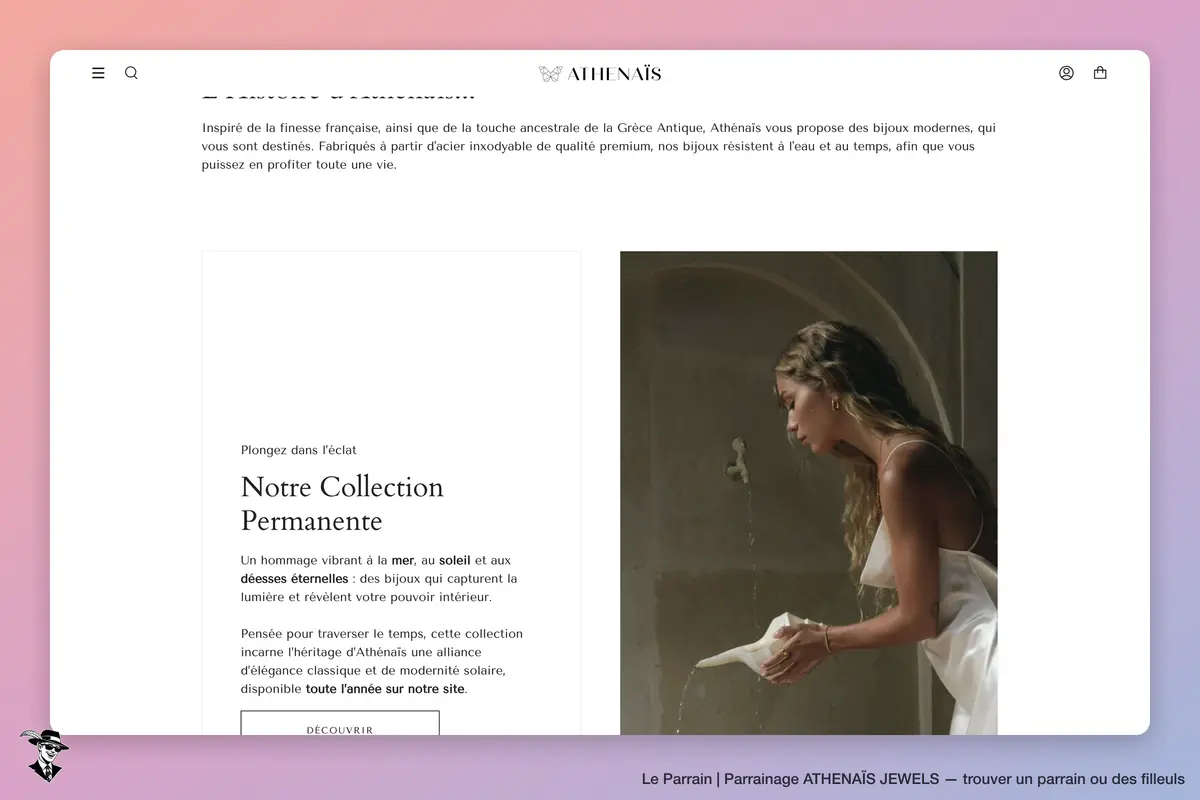 Capture d'écran de ATHENAÏS JEWELS