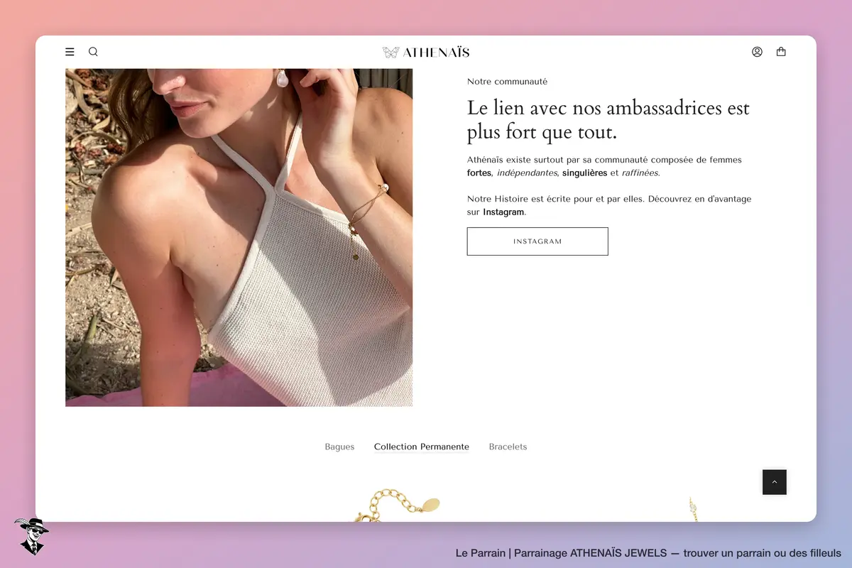 Capture d'écran de ATHENAÏS JEWELS