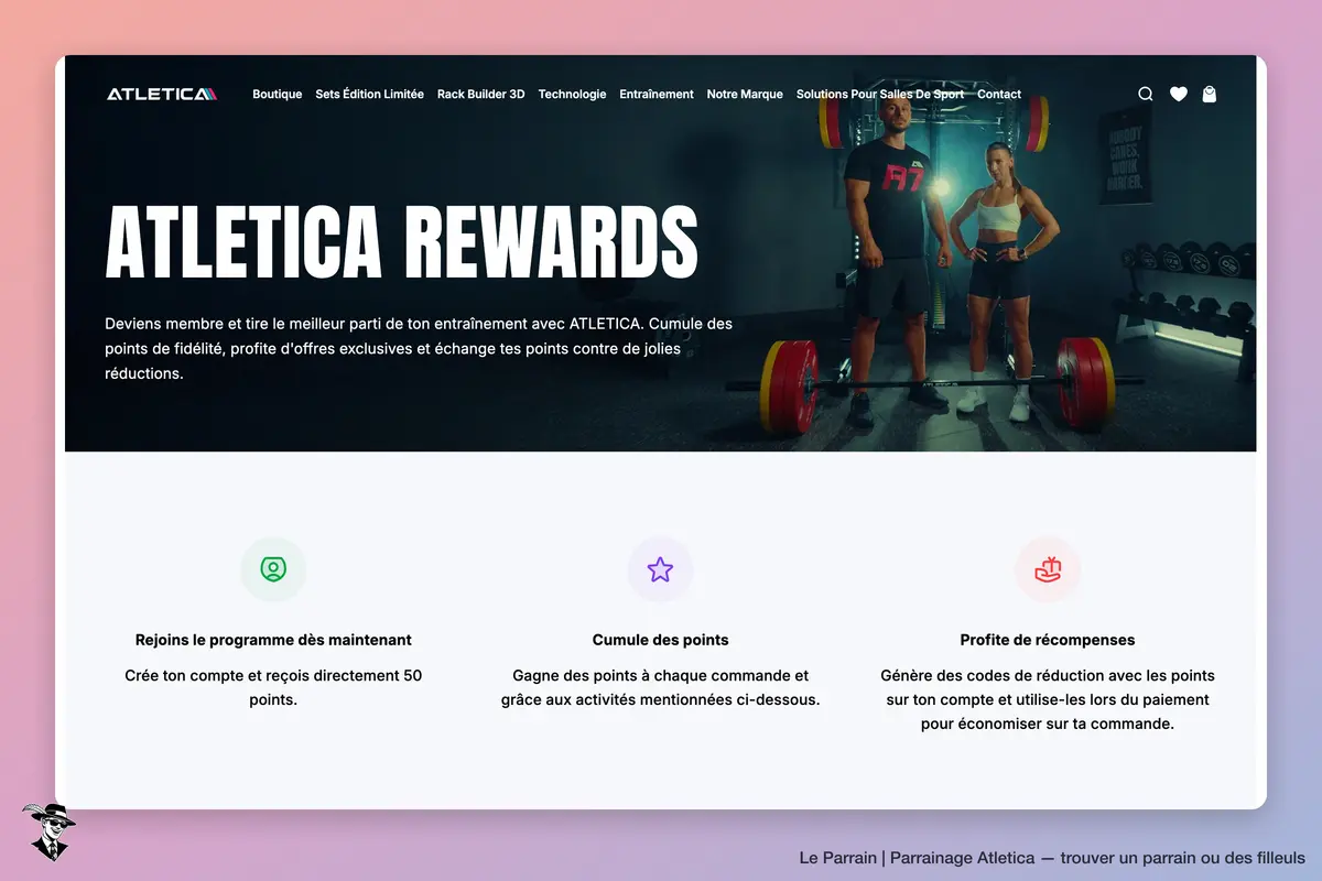 Page parrainage de Atletica