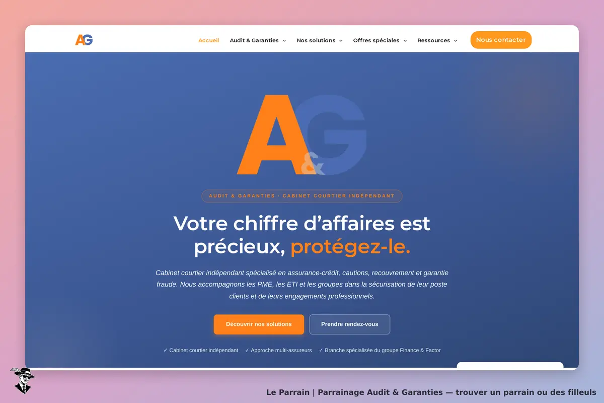Page d'accueil de Audit & Garanties
