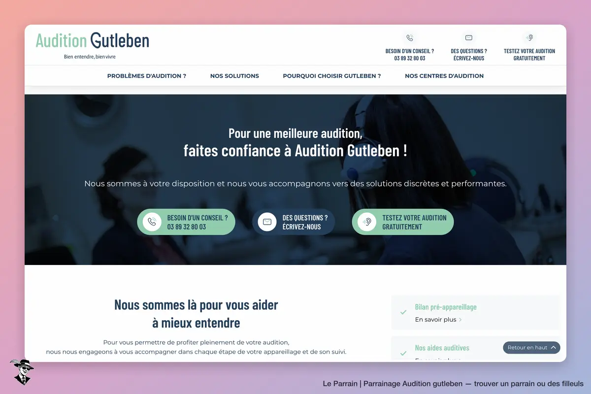 Capture d'écran de Audition gutleben