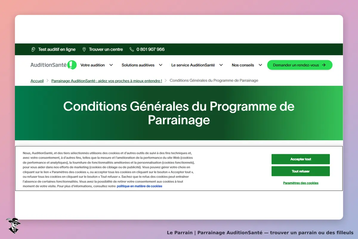 condition parrainage