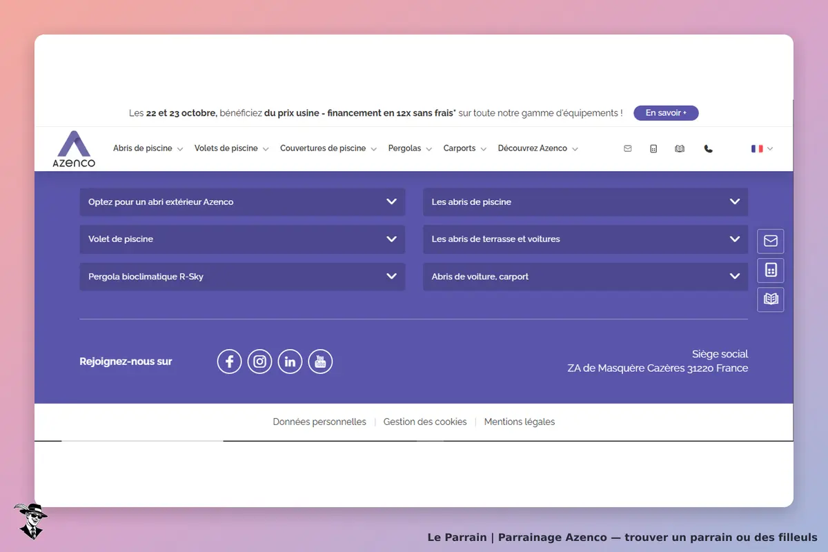 page oficiel