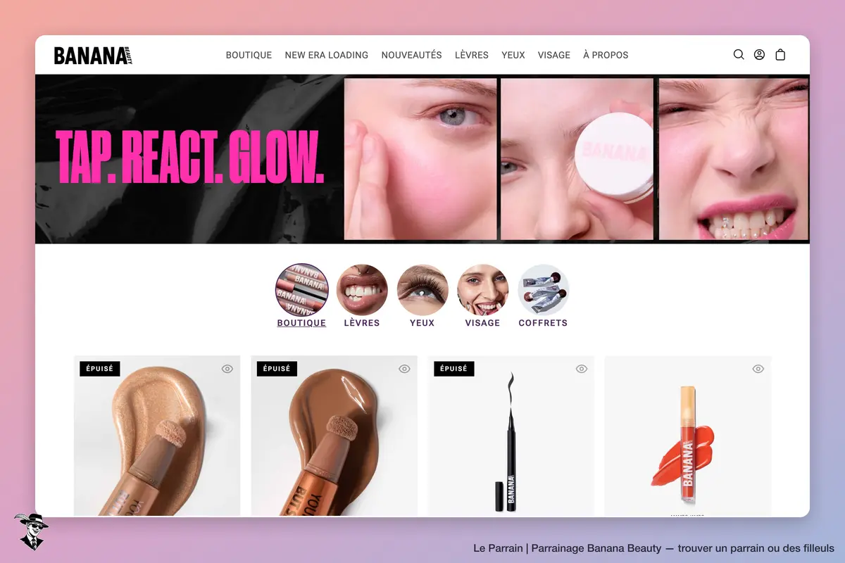 Page catégorie de Banana Beauty