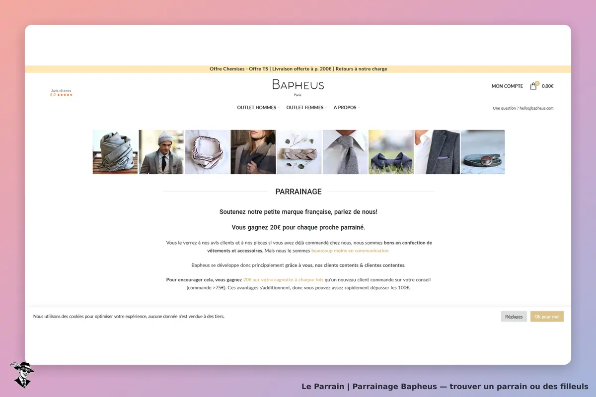 Page parrainage de Bapheus